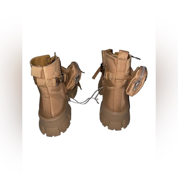 Steve Madden Tanker-P Combat & Lace Up Ankle Utilitarian Tan Boots Women‎ 9M - Picture 4 of 7
